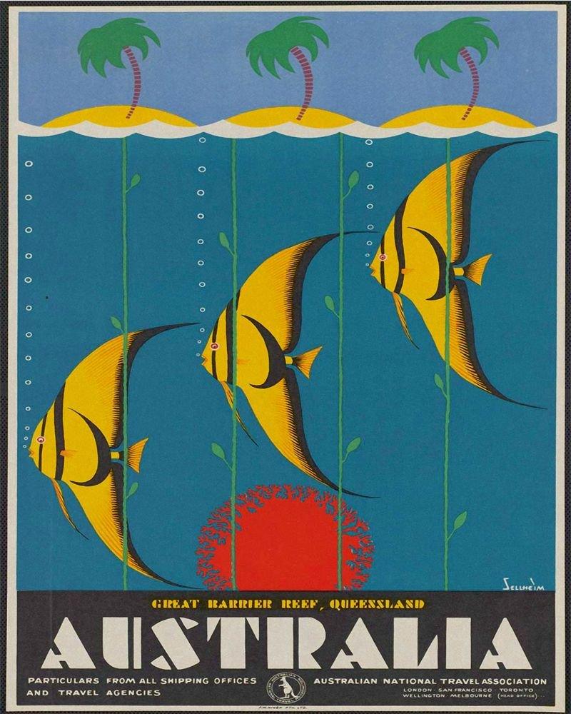 Vintage Metal Sign - Retro Advertising - Australia Fish-Retro Advertising