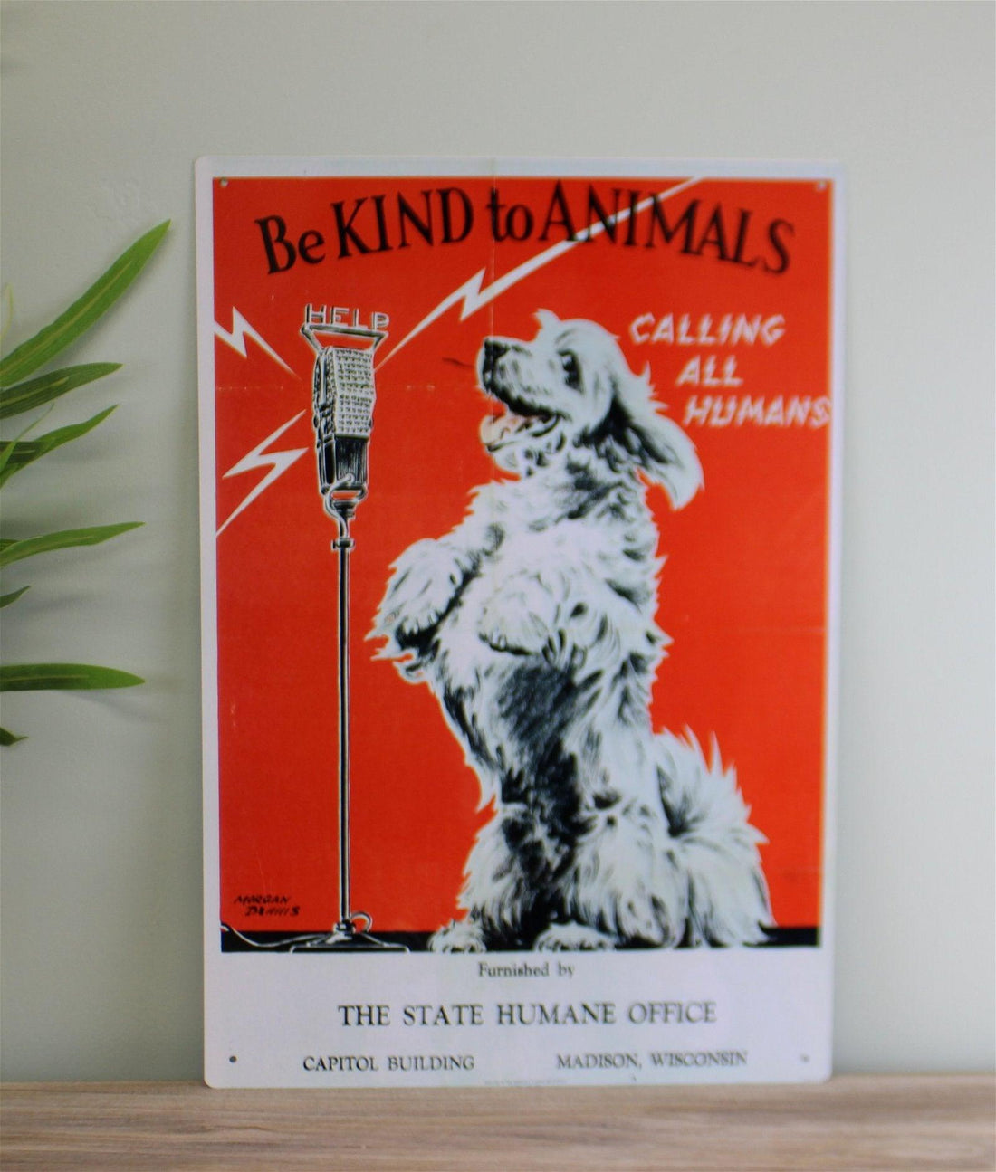 Vintage Metal Sign - Retro Advertising - Be Kind To Animals - £27.99 - Retro Advertising 