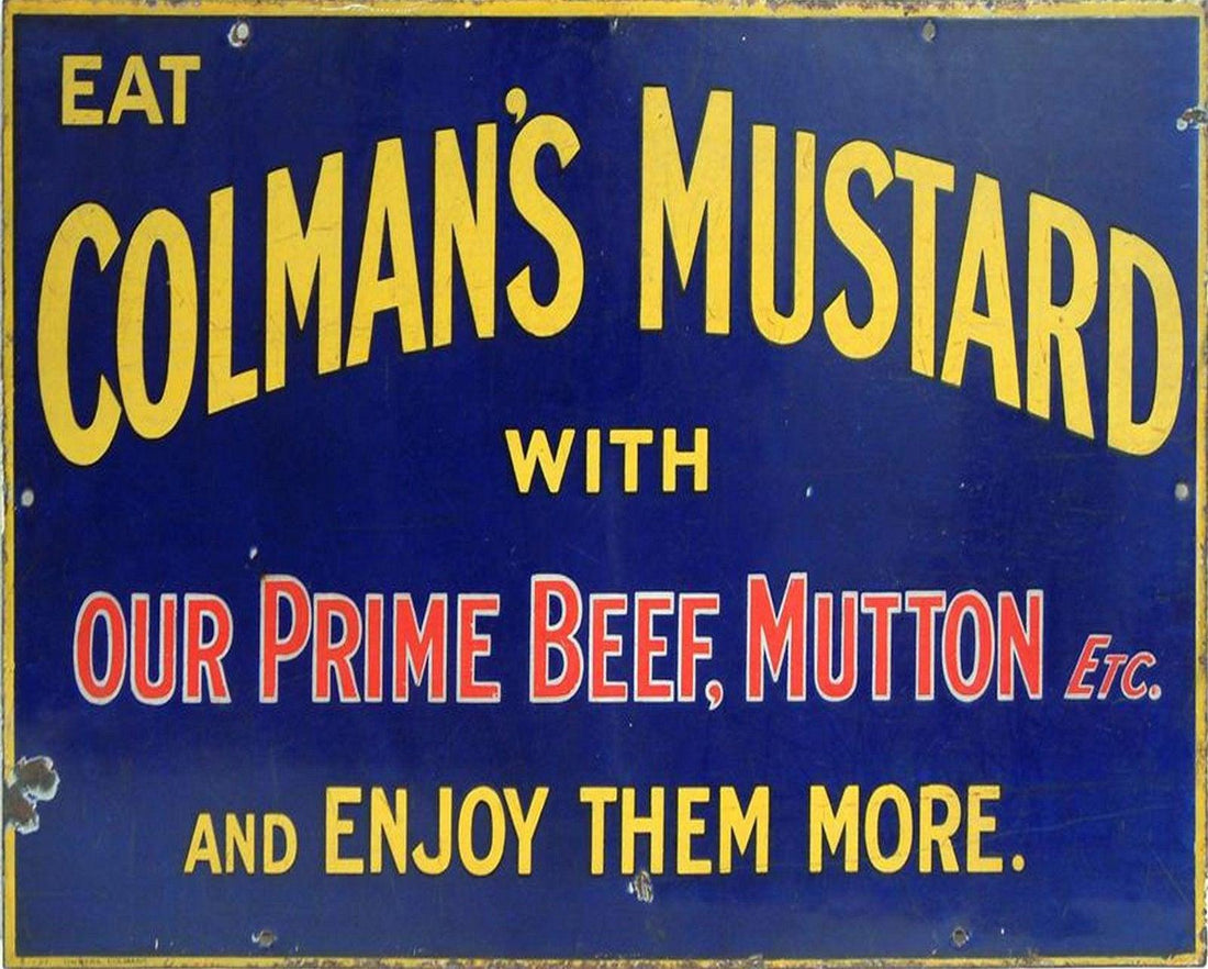 Vintage Metal Sign - Retro Advertising - Colmans Mustard - £18.99 - Retro Advertising 