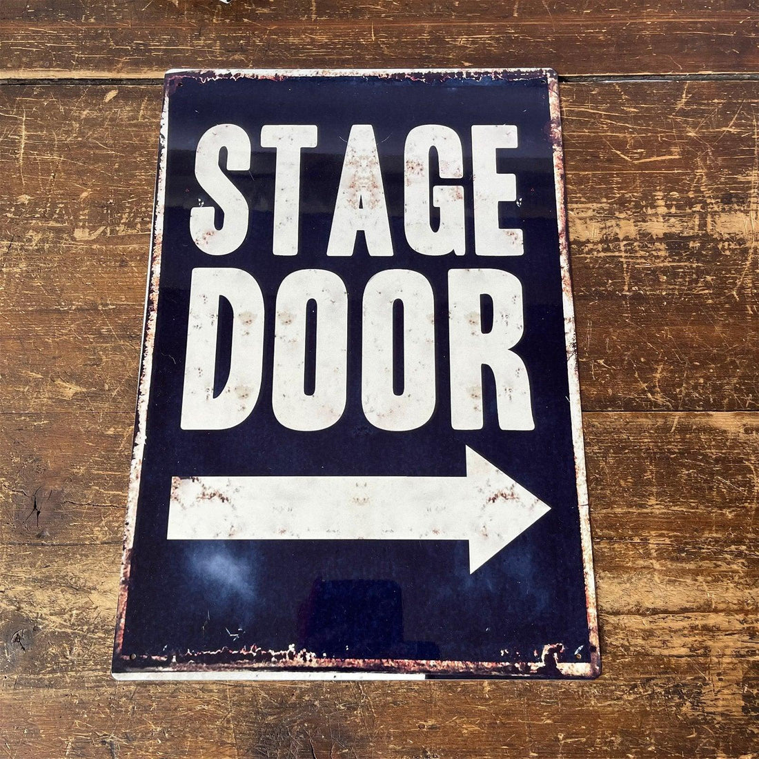 Vintage Metal Sign - Stage Door Metal Wall Sign - £27.99 - Signs & Rules 