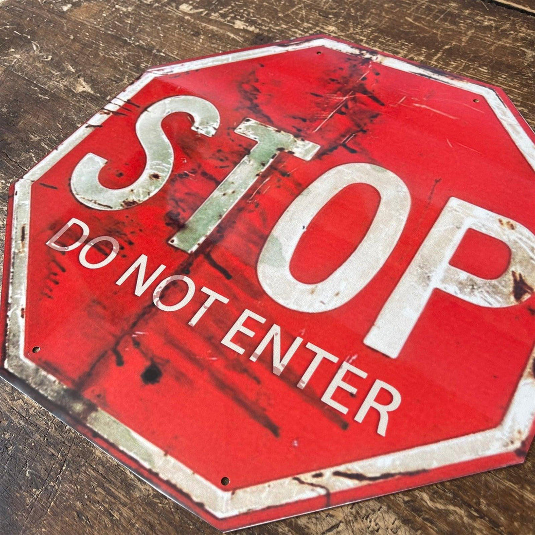 Vintage Metal Sign - Stop, Do Not Enter Sign - £24.99 - Signs & Rules 