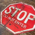 Vintage Metal Sign - Stop, Do Not Enter Sign-Signs & Rules
