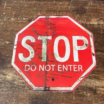 Vintage Metal Sign - Stop, Do Not Enter Sign - £24.99 - Signs & Rules 