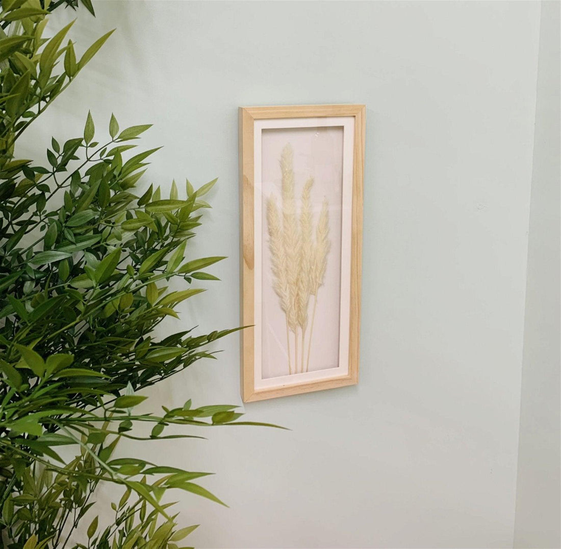 White Pampas In Rectangular Frame 50cm - £38.99 - Pictures 