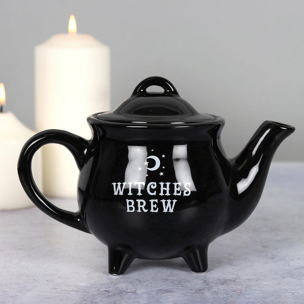 Witches Brew Black Ceramic Tea Pot - £17.99 - Tableware 