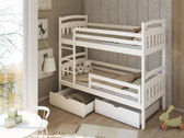 Single (3ft) Solid Pine Bunk Bed with Under Bed Storage