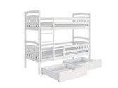 Single (3ft) Solid Pine Bunk Bed with Under Bed Storage
