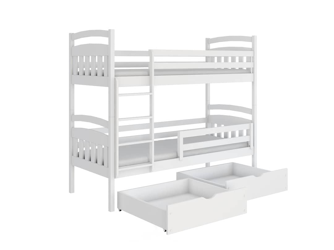 Wooden Bunk Bed Gabi with Storage-Bunk Bed