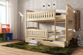 Wooden Bunk Bed Ignas with Storage-Bunk Bed