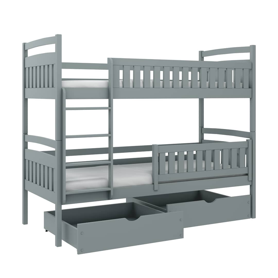 Single (3ft) Solid Pine Bunk Bed with 2 Storage Drawers