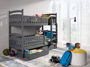 Wooden Bunk Bed Ignas with Storage - £505.8 - Bunk Bed 