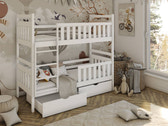 Single (3ft) Solid Pine Bunk Bed with Storage Drawers