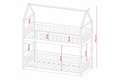 Single (3ft) Solid Pine Wooden Bunk Bed