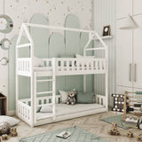 Single (3ft) Solid Pine Wooden Bunk Bed White