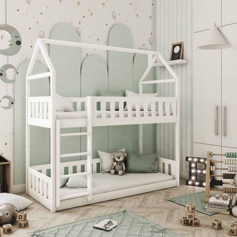 Pola Single (3ft) Solid Pine Wooden Bunk Bed