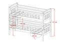 Wooden Bunk Bed Sebus with Storage-Bunk Bed