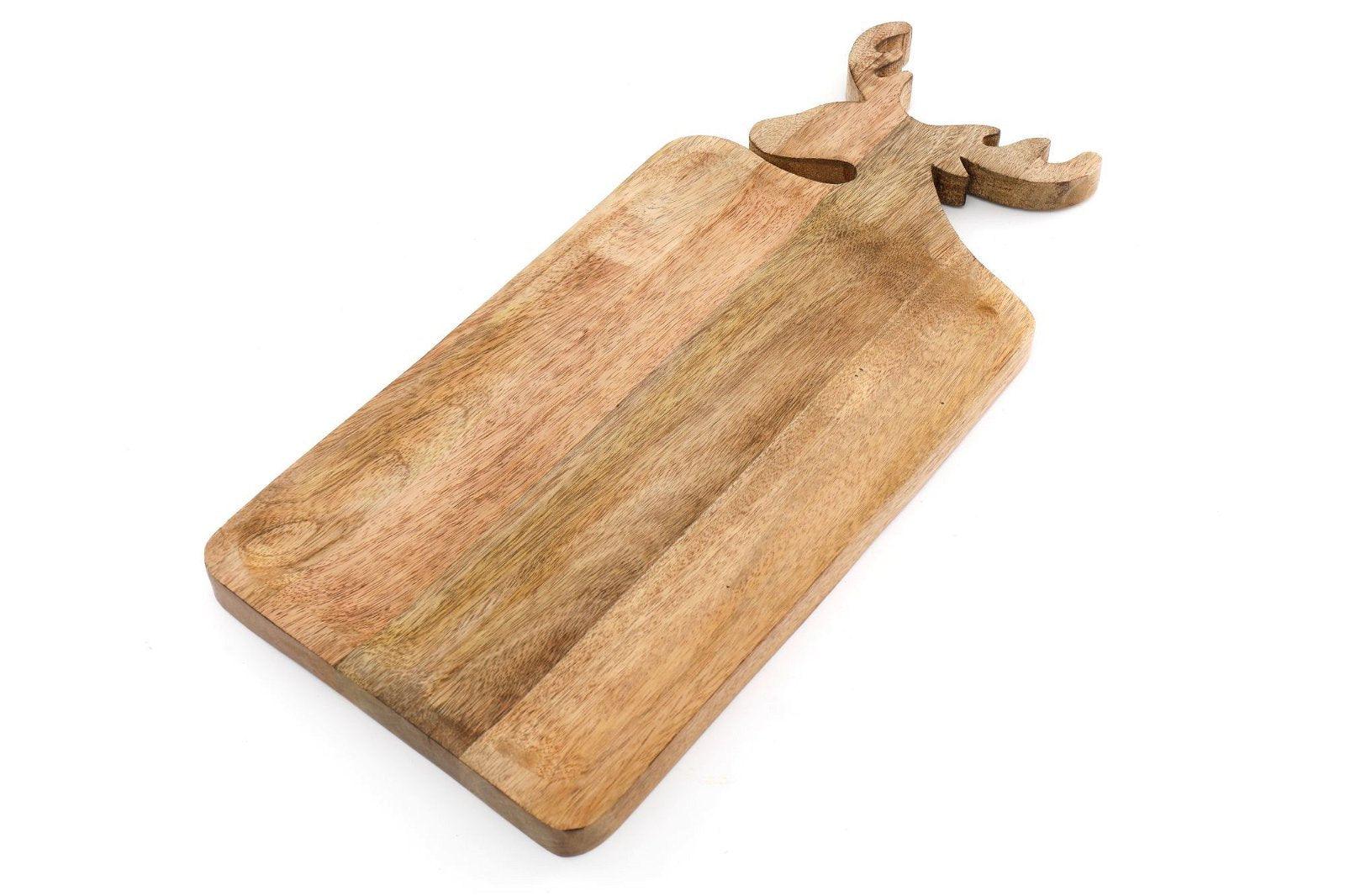 Wooden Deer Chopping Board 45cm-Trays & Chopping Boards