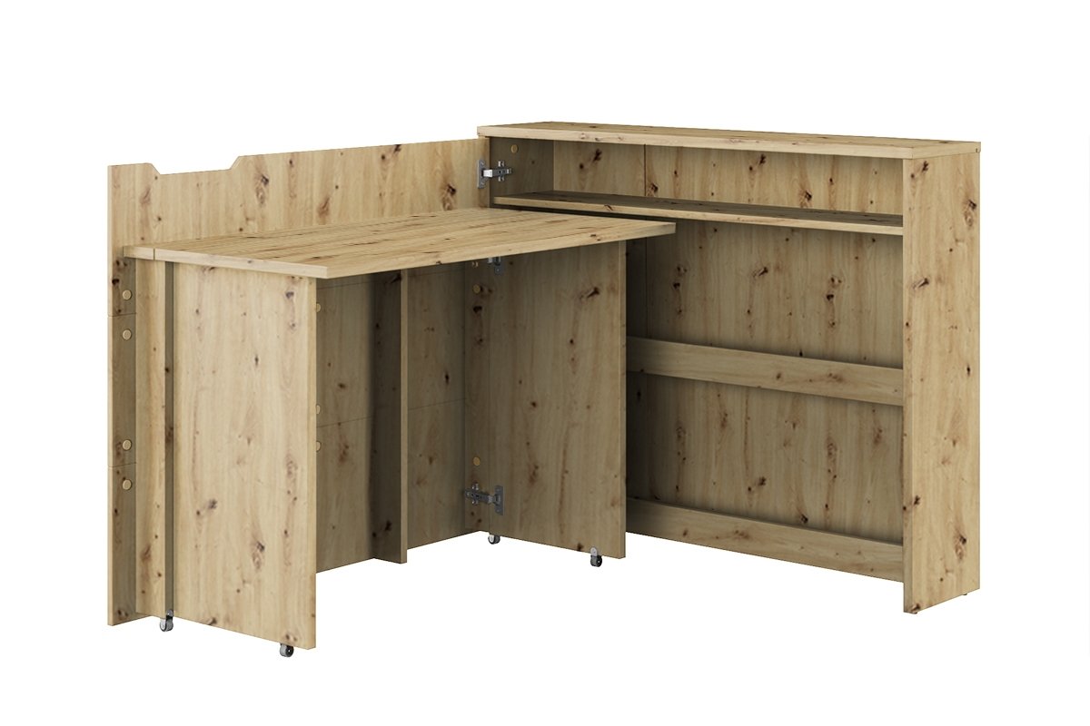 Work Concept Convertible Hidden Desk With Storage Left Desk 