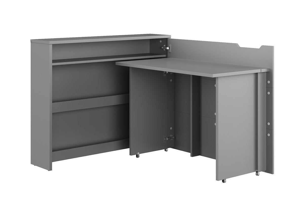 Work Concept Convertible Hidden Desk With Storage Right Desk 