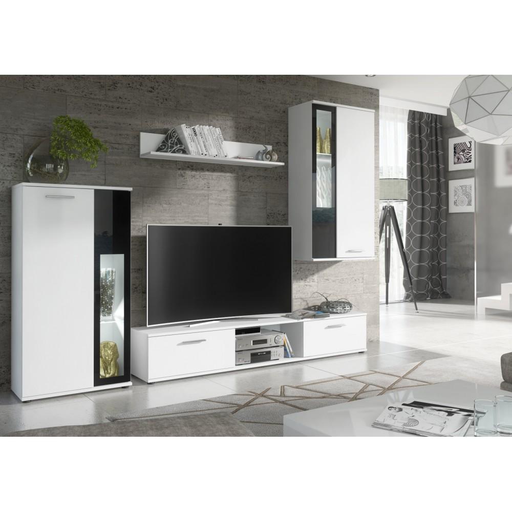 Wow Entertainment Unit in [White & Black] - £271.8 - Wall Unit 